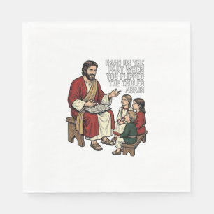 Funny Bible Story Vintage Religious Teacher Shirt Napkin