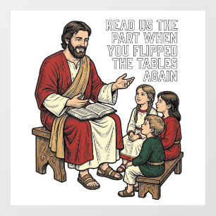 Funny Bible Story Vintage Religious Teacher Shirt Window Cling