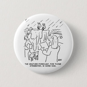 Funny Bible Study or Biblical Story of Noah's Ark 6 Cm Round Badge