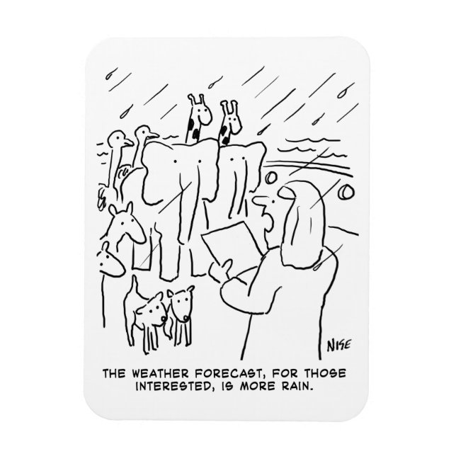 Funny Bible Study or Biblical Story of Noah's Ark Magnet (Vertical)