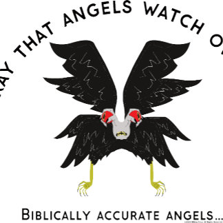 Funny Biblically Accurate Angel I Pray Angels Watc
