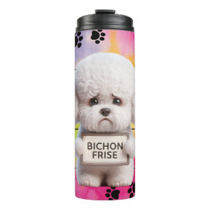 Funny Bichon Frise Dog Thermal Tumbler