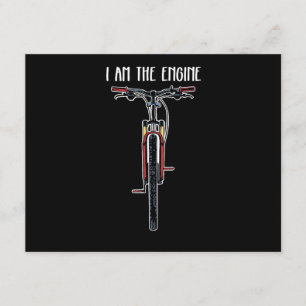 Funny Bicycle I Am The Engine Enclosure Card
