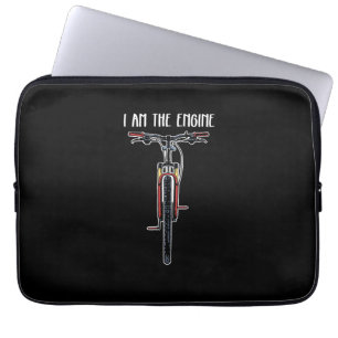 Funny Bicycle I Am The Engine Laptop Sleeve