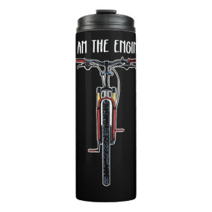 Funny Bicycle I Am The Engine Thermal Tumbler