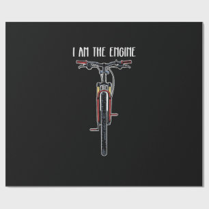 Funny Bicycle I Am The Engine Wrapping Paper