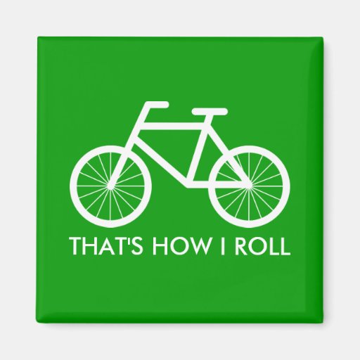 Image of Funny bicycle magnets for bike riding fans