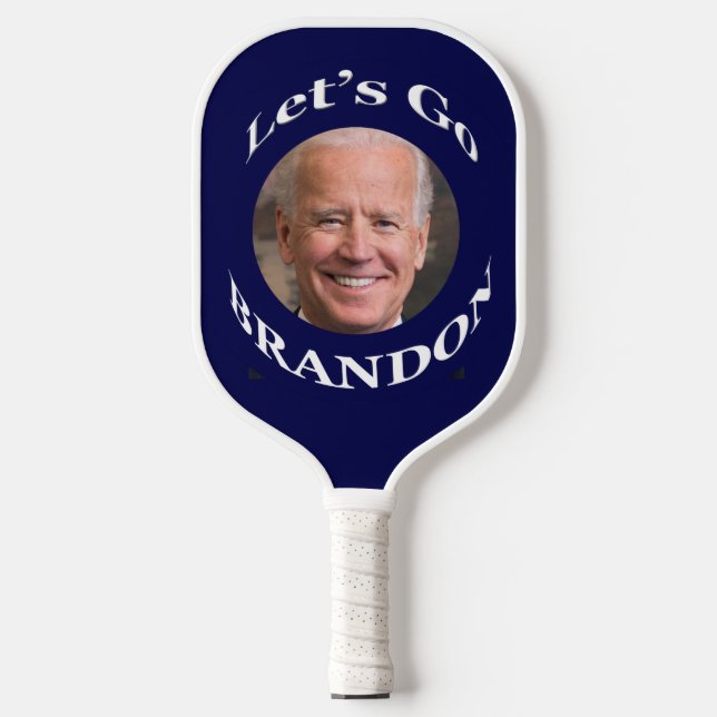 Funny Biden Let's Go Brandon Pickleball Paddle (Front)