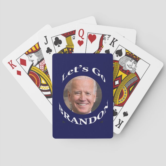 Funny Biden Let's Go Brandon Playing Cards (Back)