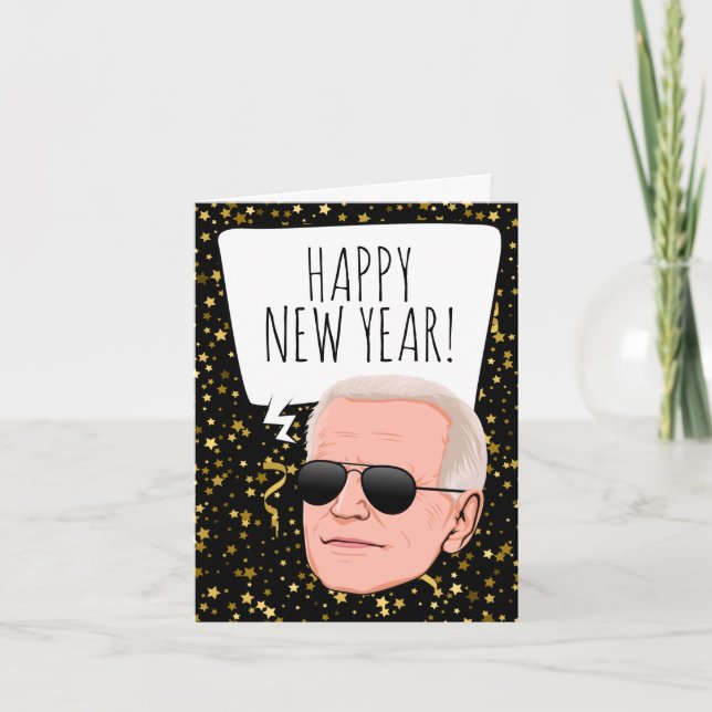 Funny Biden New Year Card (Front)