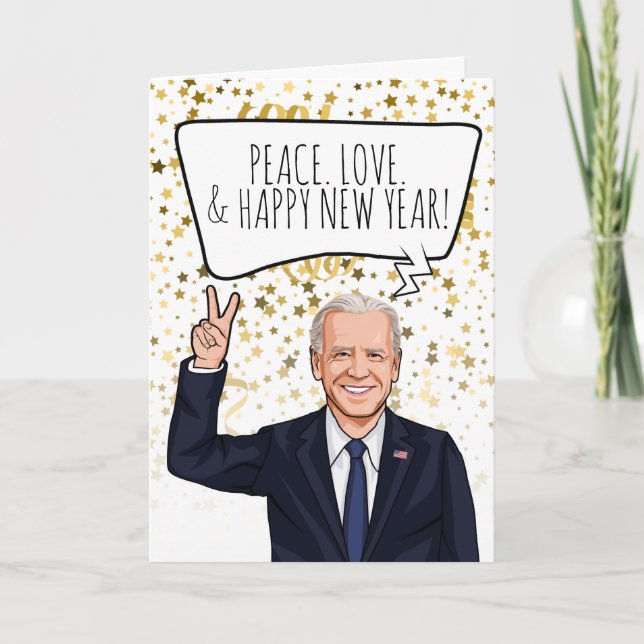 Funny Biden New Year's Card (Front)