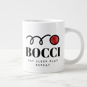 Funny big bocci ball coffee mug for bocce player