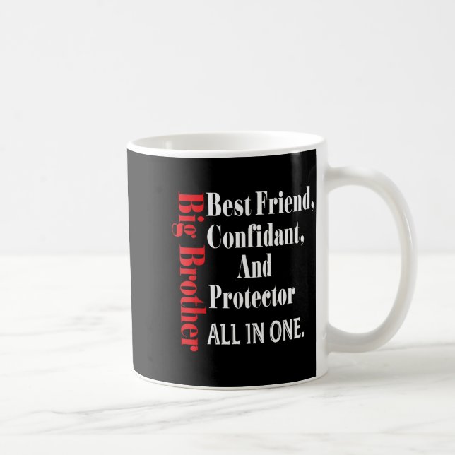 Funny Big Brother Definition Birthday Men Teens Yo Coffee Mug (Right)
