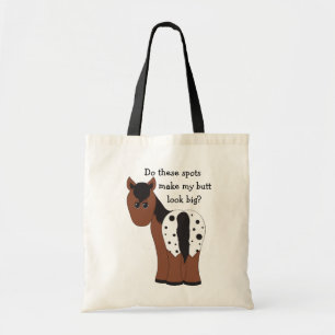 Funny Big Butt Appy Humourous Appaloosa Horse Tote Bag