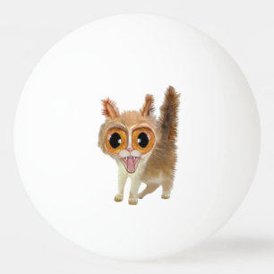Funny Big Eye'd Kitty Cat Ping Pong Ball