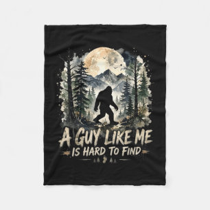 Funny big foot a guy like is hard to find fleece blanket