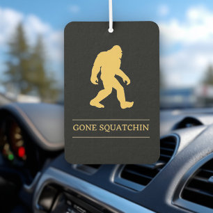 Funny Big Foot Gone Squatchin Sasquatch Car Air Freshener