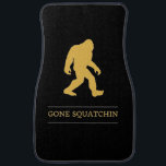 Funny Big Foot Gone Squatchin Sasquatch Car Mat<br><div class="desc">Fun gift for anyone. To change the colour of the Bigfoot,  simply press the customise it button and choose any colour.</div>