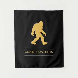 Funny Big Foot Gone Squatchin Sasquatch Tapestry