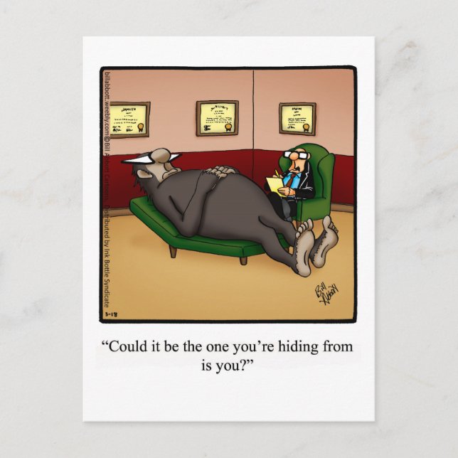 Funny Big Foot Humour Postcard (Front)