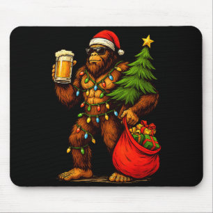 Funny Big Foot Santa Hat Drink Christmas Tree Xmas Mouse Mat