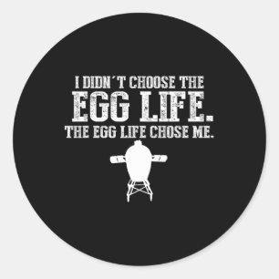 Funny Big Green Bbq Pit Egg Smoker Pitmaster Gift  Classic Round Sticker