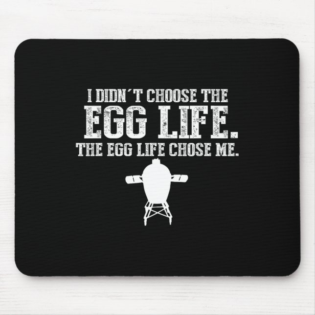 Funny Big Green Bbq Pit Egg Smoker Pitmaster Gift  Mouse Mat (Front)
