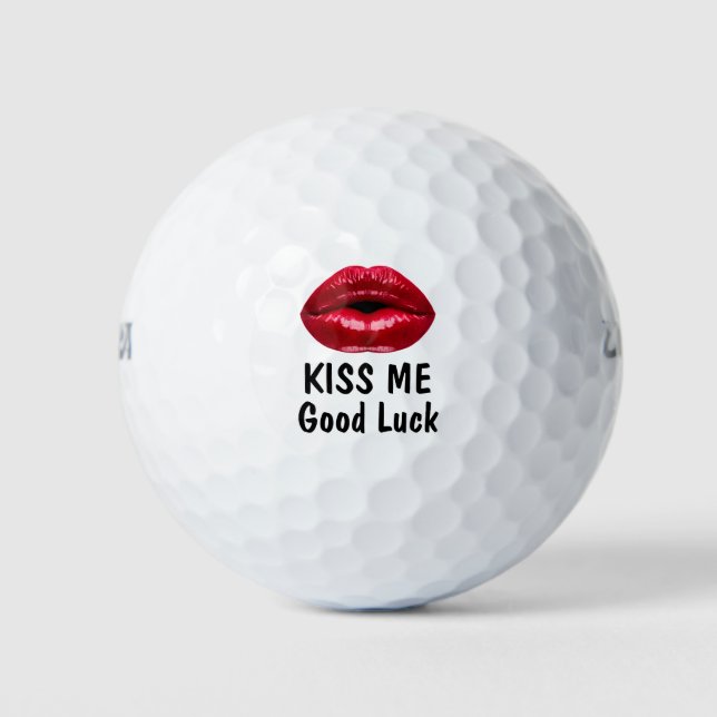 Funny Big Lips Novelty Golf Balls (Front)
