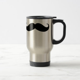 Funny Big Moustache Travel/Commuter Mug