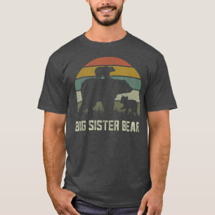 Funny Big Sister Bear Shirts, Two Kid Cubs Sis Sib T-Shirt