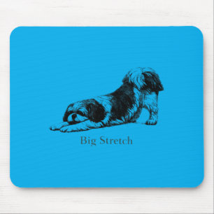 Funny Big Stretch Shih Tzu Stretching Dog Lover Mouse Mat