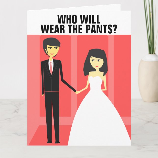 FUNNY BIG WEDDING GREETING CARD (Front)
