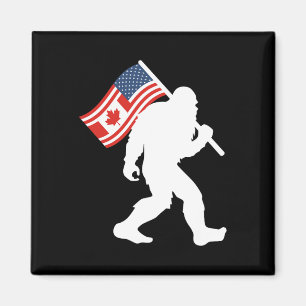 Funny Bigfoot Canada The 51 State Trump Canada U.s Magnet