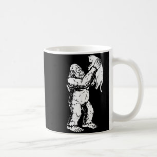 Funny Bigfoot Cat Sasquatch Kitty Cute Valentine M Coffee Mug
