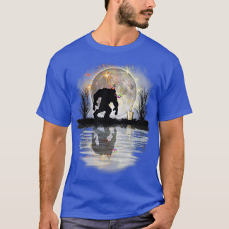 Funny Bigfoot Celebrating Birthday New Years Gift T-Shirt