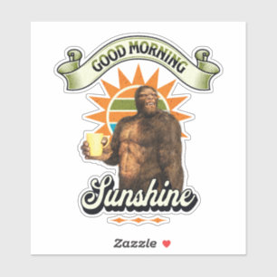 Funny Bigfoot Coffee Morning Humour