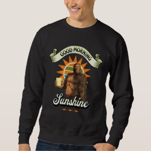 Funny Bigfoot Coffee Morning Humour Sweatshirt
