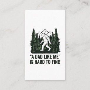 Funny Bigfoot Dad Vintage Forest Shirt Design_1 Business Card