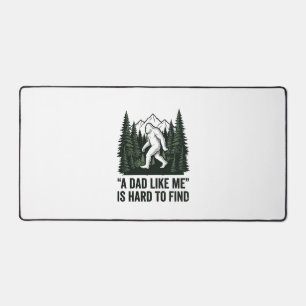 Funny Bigfoot Dad Vintage Forest Shirt Design_1 Desk Mat