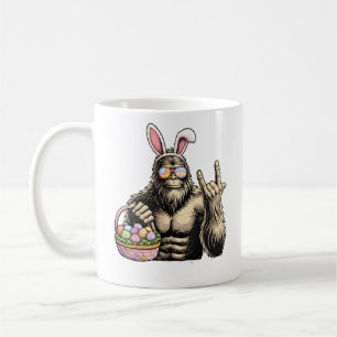 Funny Bigfoot Easter Egg Rock Sasquatch Easter Day Coffee Mug