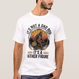 Funny Bigfoot Father Figure Beer Vintage T-Shirt D