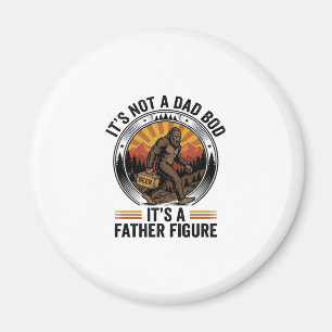 Funny Bigfoot Father Figure Beer Vintage T-Shirt D Magnet