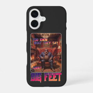 Funny Bigfoot Feet Meme iPhone 16 Case