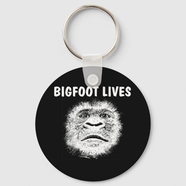 Funny Bigfoot Gifts Key Ring (Front)