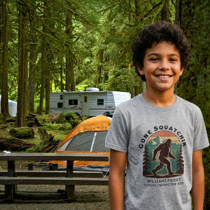 Funny BigFoot Gone Squatchin' Family Vacation Tri-Blend Shirt