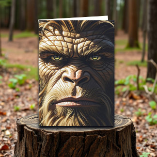 Funny Bigfoot Happy Birthday Brother Card