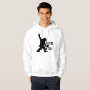 Funny Bigfoot-I Believe in Myself Hoodie