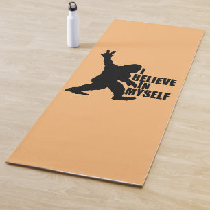 Funny Bigfoot-I Believe in Myself Yoga Mat