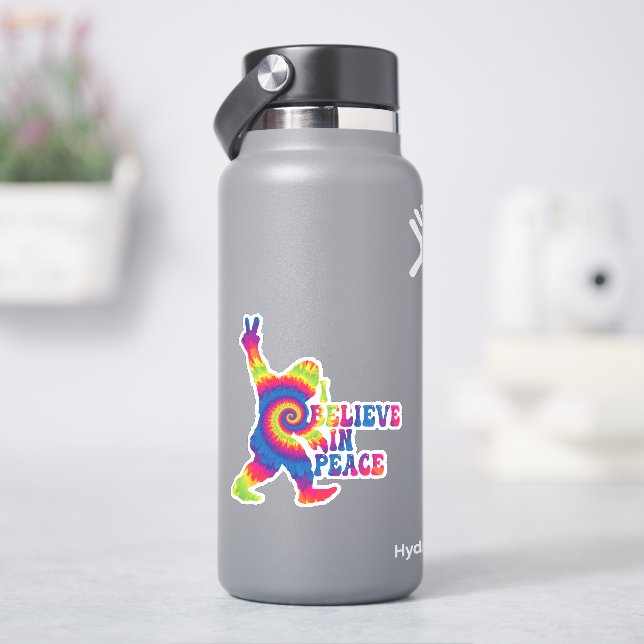Funny Bigfoot I Believe In Peace   (HydroFlask)