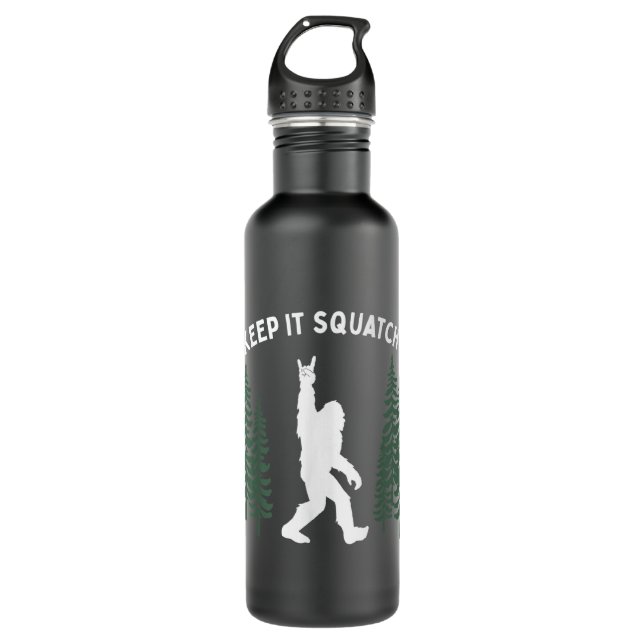 Funny Bigfoot Keep it Squatchy Squatch  710 Ml Water Bottle (Front)